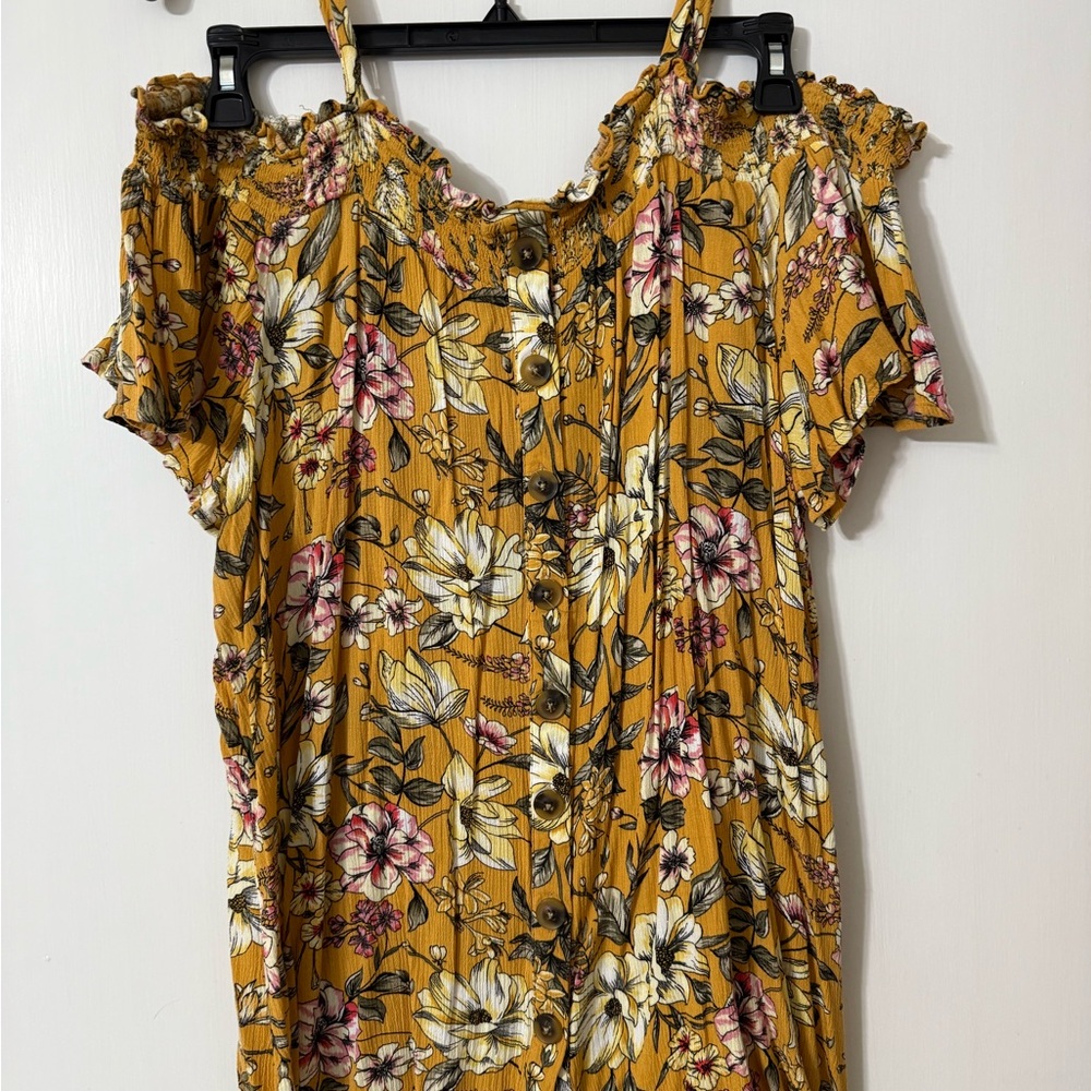 TORRID Floral Faux Button-Down Top